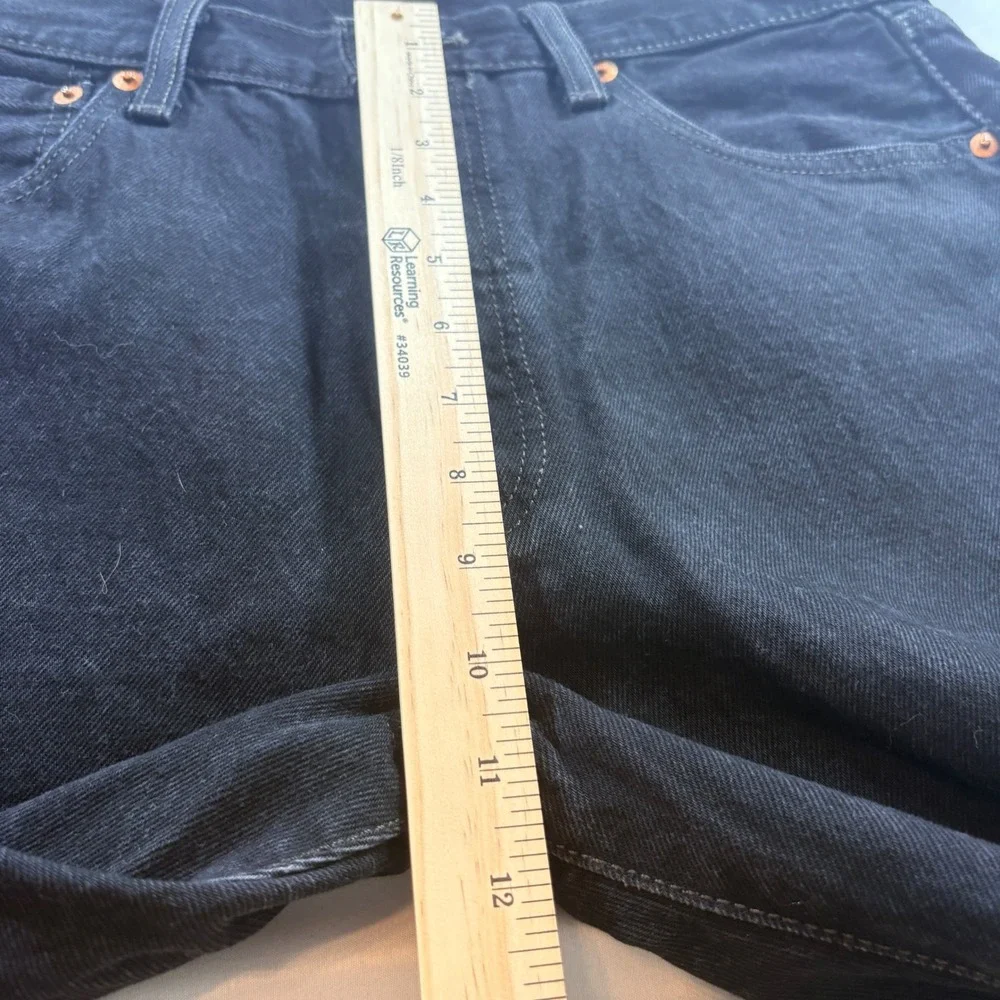 Levi's 501 Original Fit Jeans Mens 34x30 Black Straight Leg Cotton Button Fly